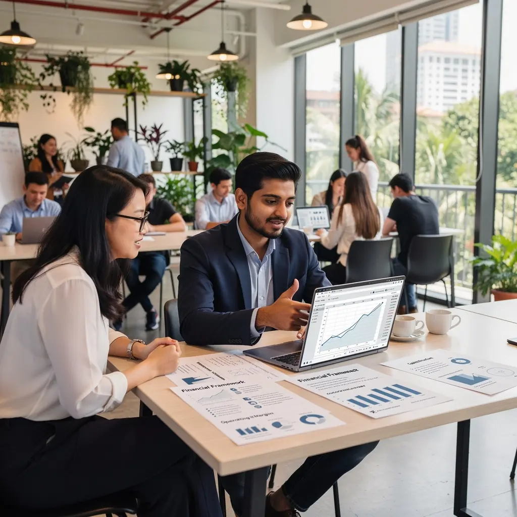 Modern office environment