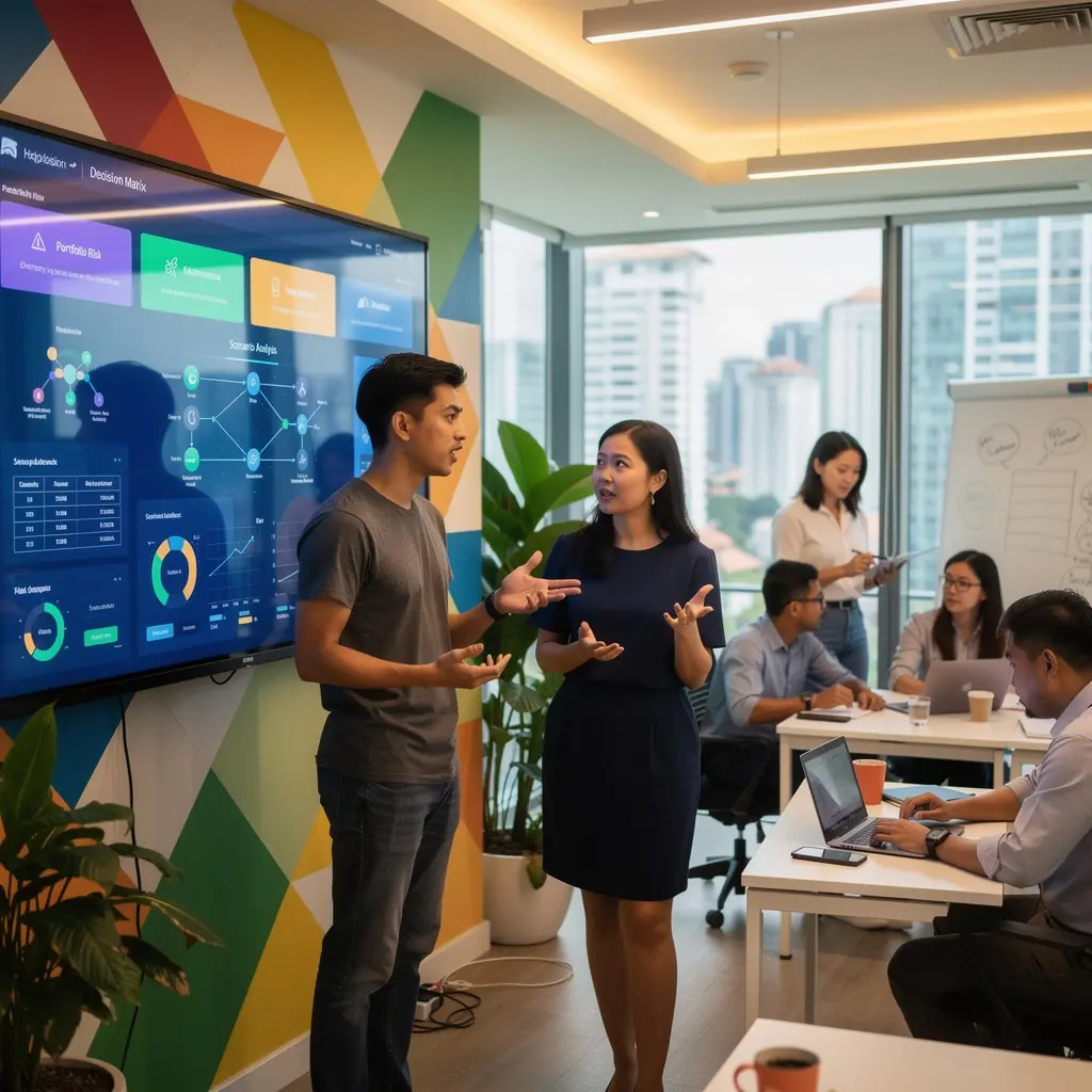 Professional team collaboration